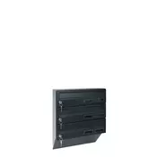 Paketni nabiralnik M370U/3, nagibna, RAL7016 RAL 7016/Antracit