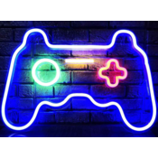 NEON Svetleci reklamni znak Gaming, Crni