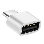 AVIZAR Adapter za MacBook USB C moški na USB 2.0 ženski 480 Mb/s, Srebrna, (5000220127)