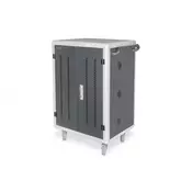 Charging trolley, 15.6, USB-A, UV-C, Data-Synch. 30 charge bases, PDU, fan, 1260 x 824 x 650 mm