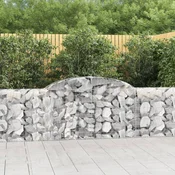 Lucne gabionske košare 4 kom 300x30x80/100 cm pocincano željezo