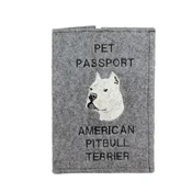 shumee Ameriški pitbul terier, pitbul, ameriški pitbul terier, pitbul, apbt - etui za pasji potni list, ovitek za dokumente, darilo za potnike znamke Art-Dog