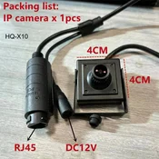 KJB Notranja mini IP kamera 8 MP z mikrofonom, 2,1 mm, PoE