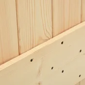 Vidaxl Drsna vrata Naravna in bela 85 x 210 cm Masiven borov les