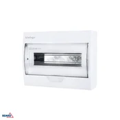 Nadometna razdelilna omarica IP40 s spončno letvijo 12N+12PE 1X12P Schelinger BM-A80-RDN-IP40-NPE-12P