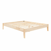 Zakonska postelja iz masivne smreke z letvenim dnom 140x200 cm v naravni barvi Galaksi – Kalune Design