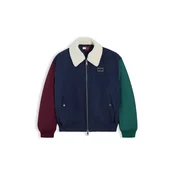 Tommy Jeans Prehodna jakna temno modra/smaragd/burgund/volneno bela