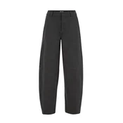 WE Fashion Hlače temno siva