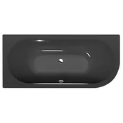 POLYSAN VIVA L Asimetrična Kad 175x80, Sivo, 235L, Akril, Elegantna Design
