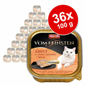 36x100g Animonda vom Feinsten Adult za mačke, piščanec,losos,špinača