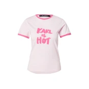 Karl Lagerfeld Majica KARL IS HOT roza/rosé