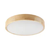 Stropna svetilka NATURAL MODERN 4xE27/15W/230V, premer 58 cm, borovina