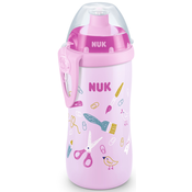 Šalica s ventilom Nuk - Junior Cup, 300 ml, ružičasta