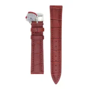 Kožni kaiš Diloy XL 24mm DIL379EL.4 Tamno crvena
