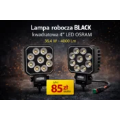 shumee Delovna svetilka 4” LED Osram 36W Hoxo črna Solid Tractor Excavator