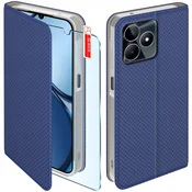shumee Ovitek za Realme C53 | C51|note 50, zaprt, temno moder + steklo