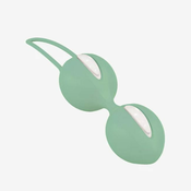 Fun Factory Smartballs Duo Pelvic Training Balls White/Green 72g D-240530