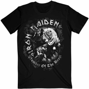 Iron Maiden Majica Number Of The Beast Grey Tone Unisex Black XL