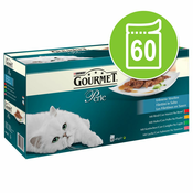 60x85 g Multi pakiranje Gourmet Perle za mačke - piščanec, govedina, losos & zajec