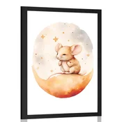 Plakat zasanjana miška - 20x30 silver