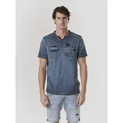 KOROSHI Majica marine/moder denim/pastelno modra/vinsko rdeča
