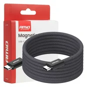 slomart AMiO USB-C magnetni kabel USB-C - USB-C 60W 200cm