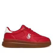 SKECHERS Športni čevelj Courtside - Cali Dudez  rdeča / bela