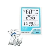 Merac temperature i vlažnosti sa satom i spoljašnjom sondom za temperaturu Flus FL-201w