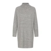 Kaffe Pletena obleka KAErin Dress siva