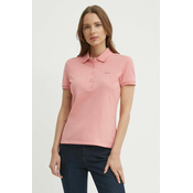 Polo majica Lacoste za žene, boja: ružičasta