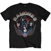 Ramones Vintage Wings Photo Black M Majica