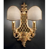 Casa Padrino luxury baroque double wall lamp gold/ivory 30 x 16 x H. 41 cm - Magnificent wall light in baroque style - Baroque lights - Noble & Magnificent - Luxury Quality - Made in Italy