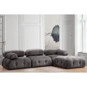 Atelier del Sofa L1 O1 1R Puf Bubble Corner Ugaona garnitura, Siva