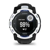 Garmin Instinct GPS pametna ura, 1.1 MIP zaslon, 50 mm, črna/bela