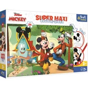 Trefl Dvostranska sestavljanka Mickeys Club SUPER MAXI 24 kosov