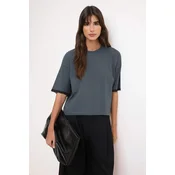 Trendyol Milla Ženska majica TWOSS26TS00170, Antracit