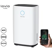 LOVIO LVDE25Y1 SmartDry Pro razvlažilec zraka, 395W, 25L/24ur, 4L rezervoar, odtočna cev, WiFi, aplikacija, ionizacija, predfilter, časovnik, higrometer, higrostat, nadzorna plošča, kolesa, ročaj