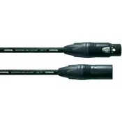 CORDIAL mikrofonSKI KABEL CORDIALR CMK 222, 2 X 0,22 MM2, 10 M, ČRN, ŽENSKI XLR-KONEKTOR/MOŠKI XLR