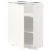 METOD Podni element s policama, bela/Vallstena bela, 60x37 cm