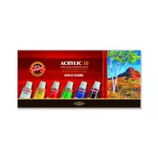 Set akrilnih boja KOH-I-NOOR - 10 x 16 ml (akrilne boje)