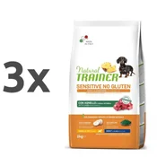 Natural Trainer Sensitive No Gluten Adult Mini - ovca 3 x 2 kg