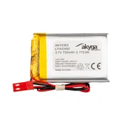 shumee Li-Po baterija LP443450 Akyga AKY0383 3,7 V/750 mAh PCM JST 2-pinski konektor 150 mm