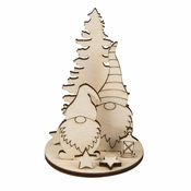 Rayher. Lesena maketa Palčki, set 2, premer 6 cm, v=8,4 cm