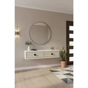 Hanah Home komoda Yuka 120, 120 cm, bela / travertin