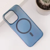 Maska Transparent Mag Case za iPhone 15 Pro Max plava