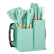 IRIS KT-500 set od 19 kuhinjskih pribora tirkizne boje