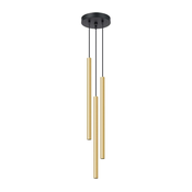 Sollux SL.1197 - Zlatni luster na sajli PASTELO 3xG9/8W/230V