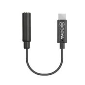 BOYA BY-K4 3,5 mm ženski TRS na muški Type-C pretvaracki kabel, 6 cm