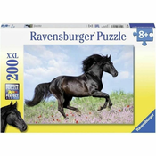 slomart sestavljanka puzzle ravensburger 12803 black stallion xxl 200 kosi