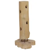 Stalak za vino za 8 boca 40 x 30 x 80 cm od masivne tikovine